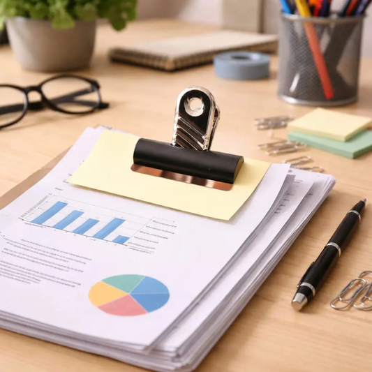 Grip Clips 60mm – Heavy Duty Black Bulldog Clips for Office, Home, School Use Pins & Needles