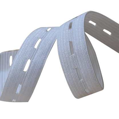 Buttonhole Elastic for Adjustable Waistbands – Sewing Elastic 19mm and 25mm