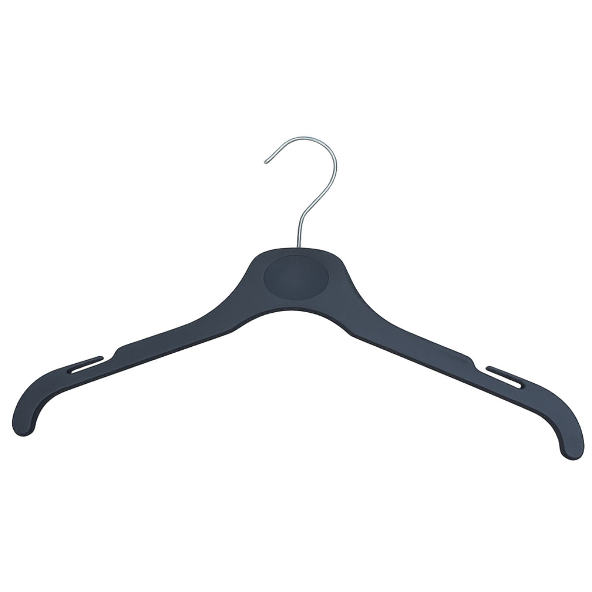 Plastic Clothes hangers, Slimline & Space-Saving - Black Available In Three Sizes Pins and Needles