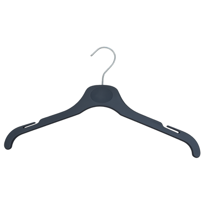 Plastic Clothes hangers, Slimline & Space-Saving - Black Available In Three Sizes Pins and Needles
