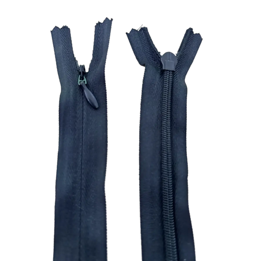 Invisible Nylon Dress - Skirt Closed End Zip 16" (40cm) With Self Colour Metal Slider