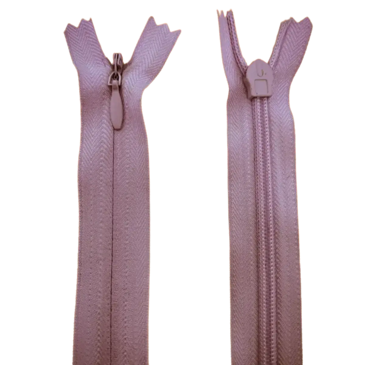 Invisible Nylon Dress - Skirt Closed End Zip 8" (20cm) With Self Colour Metal Slider Pins & Needles