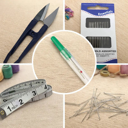 Home Sewing Starter Kit – Essential Hand Sewing Tools for Beginners, Repairs & Crafts Pins & Needles