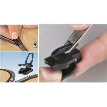 Zipper Repair Pull Kit Instant Fix for Jackets, Luggage, Backpacks & Clothes, No Tools Needed, 3 Sizes Pins & Needles