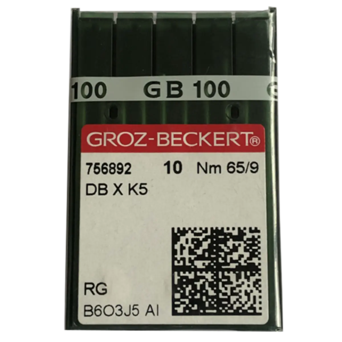 Groz-Beckert Industrial Embriodery Needles DBxK5, DB-N20,1738 ES Size 65 Regular Point