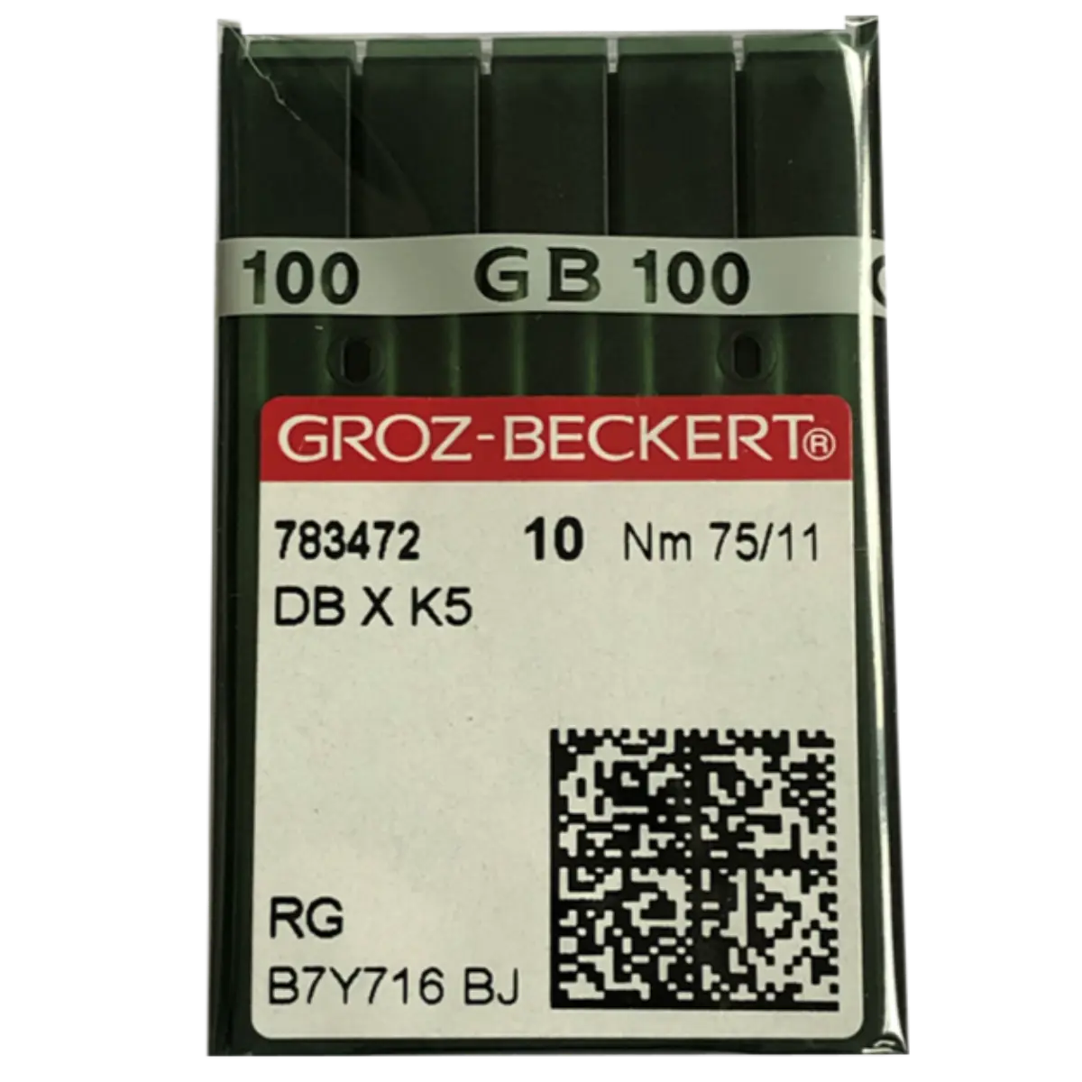 Groz-Beckert Industrial Embriodery Needles DBxK5, DB-N20,1738 ES Size 75 Regular Point