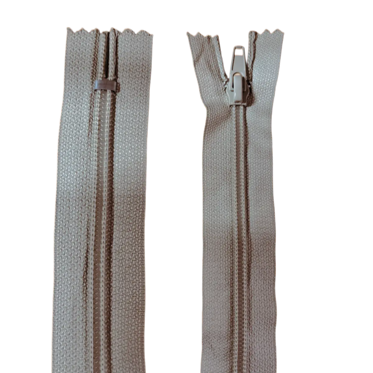 Nylon Dress & Skirt Closed End Zip - 9" (23cm) With Self Colour Metal Slider Pins & Needles