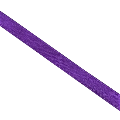 Luxurious Dark Violet 6mm Double Sided Satin Ribbon
