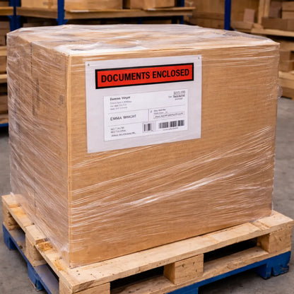 Documents Enclosed Wallets - Printed Envelopes Packing List - Shipping Label Pins & Needles