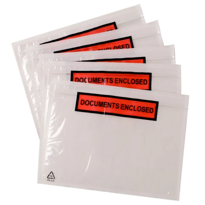 Documents Enclosed Wallets - Printed Envelopes Packing List - Shipping Label Pins & Needles