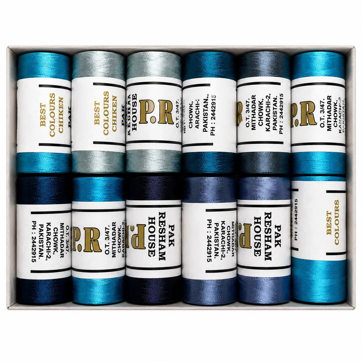 Machine Embroidery Threads - Box Of 12 Reels ** BUY 2 GET 1 FREE !!! Pins & Needles