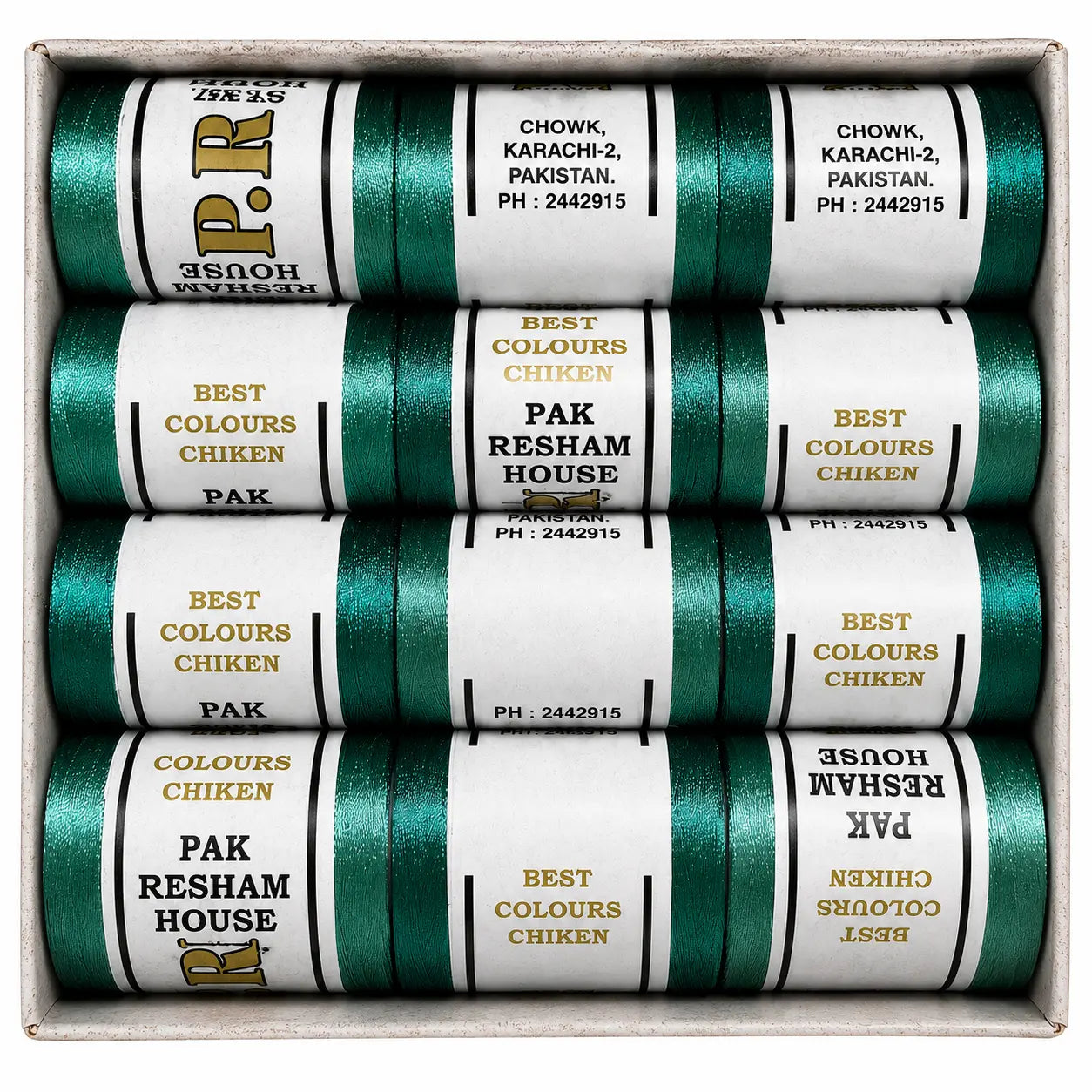 Machine Embroidery Threads - Box Of 12 Reels ** BUY 2 GET 1 FREE !!! Pins & Needles