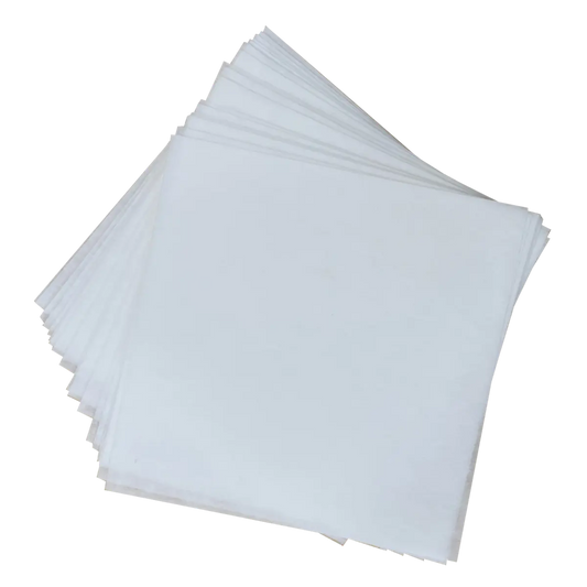 Embroidery Backing Pre-Cut Sheets White