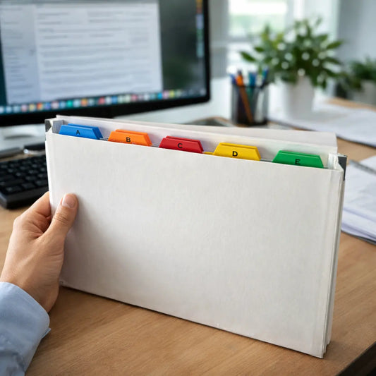 Expanding File A4 & Foolscap – 20 Section Alphabetical Document Organiser Pins & Needles