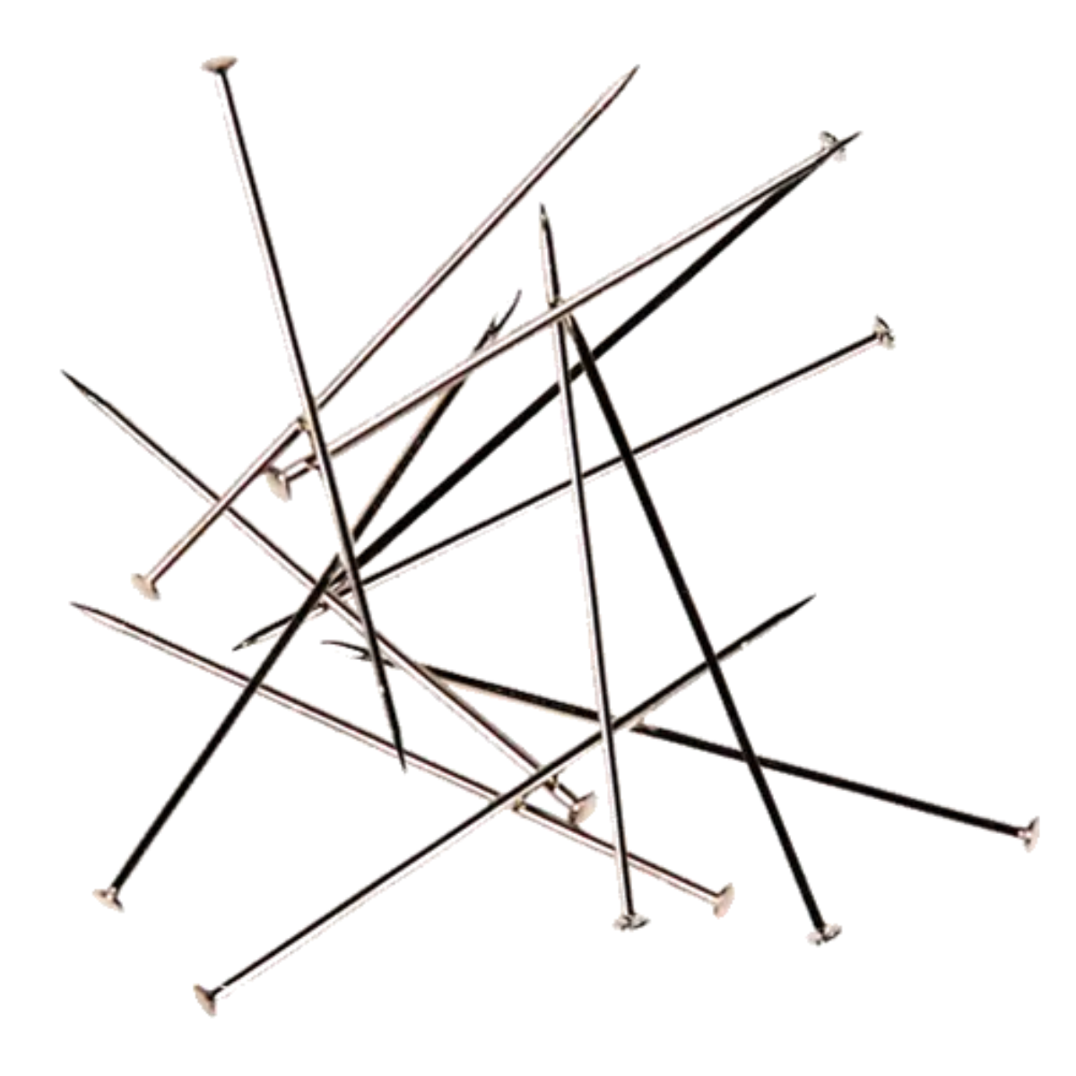Extra Fine Dressmaking Pins – 30mm x 0.60mm | Whitecroft Essentials Nickel-Plated Steel (25g Pack) Pins & Needles