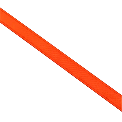 Luxurious Florescent Orange 6mm Double Sided Satin Ribbon
