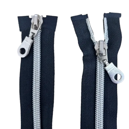 Double Slider Nylon/Plastic 2 Way Zip - With Metal Sliders 20" (51cm) Pins & Needles