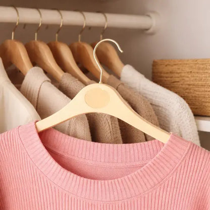 Non-Slip Gold Clothes Hanger 42.5cm – Durable Jumper, Coats, Shirts, Dresses Pins and Needles