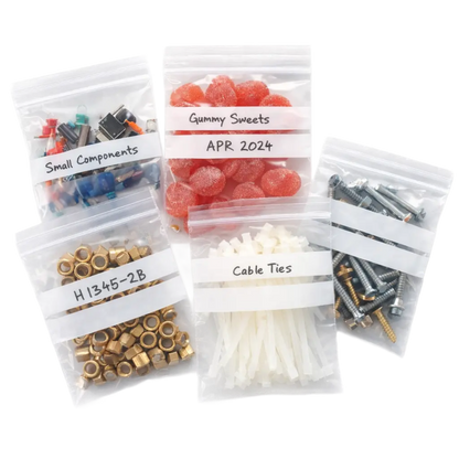Grip Seal Bags Resealable - Write On Panel  For Easy Identification And Referencing Pins and Needles