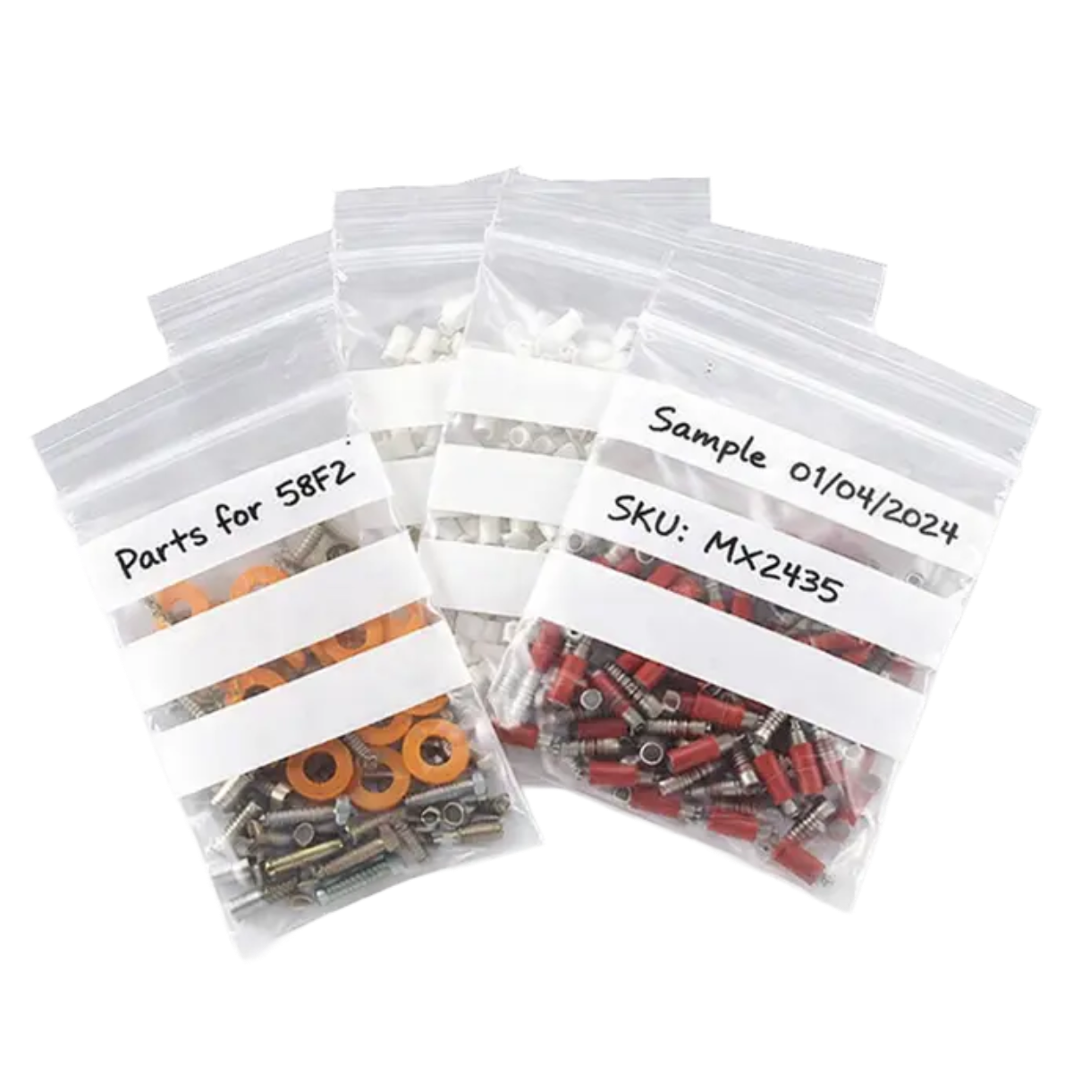 Grip Seal Bags Resealable - Write On Panel  For Easy Identification And Referencing Pins and Needles