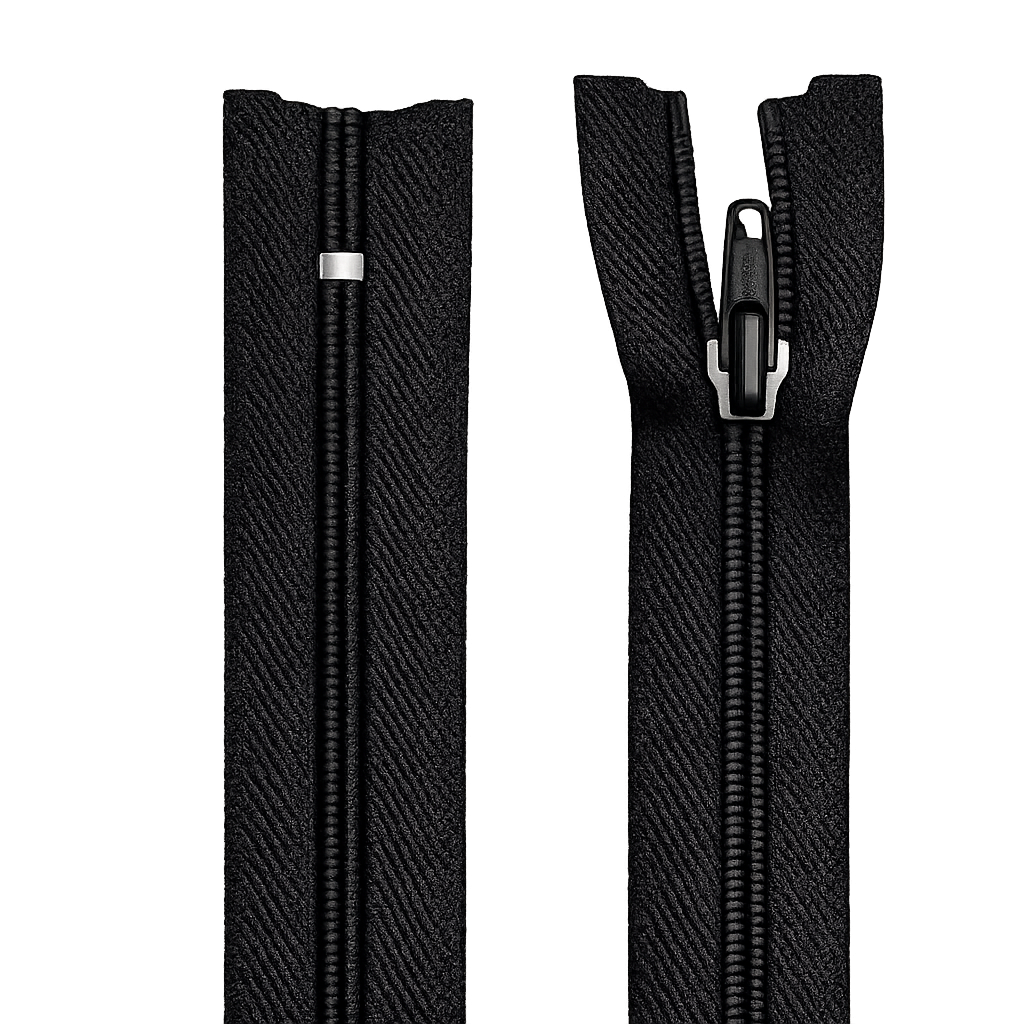 Nylon Dress & Skirt Closed End Zip 16" (40cm) With Self Colour Metal Slider