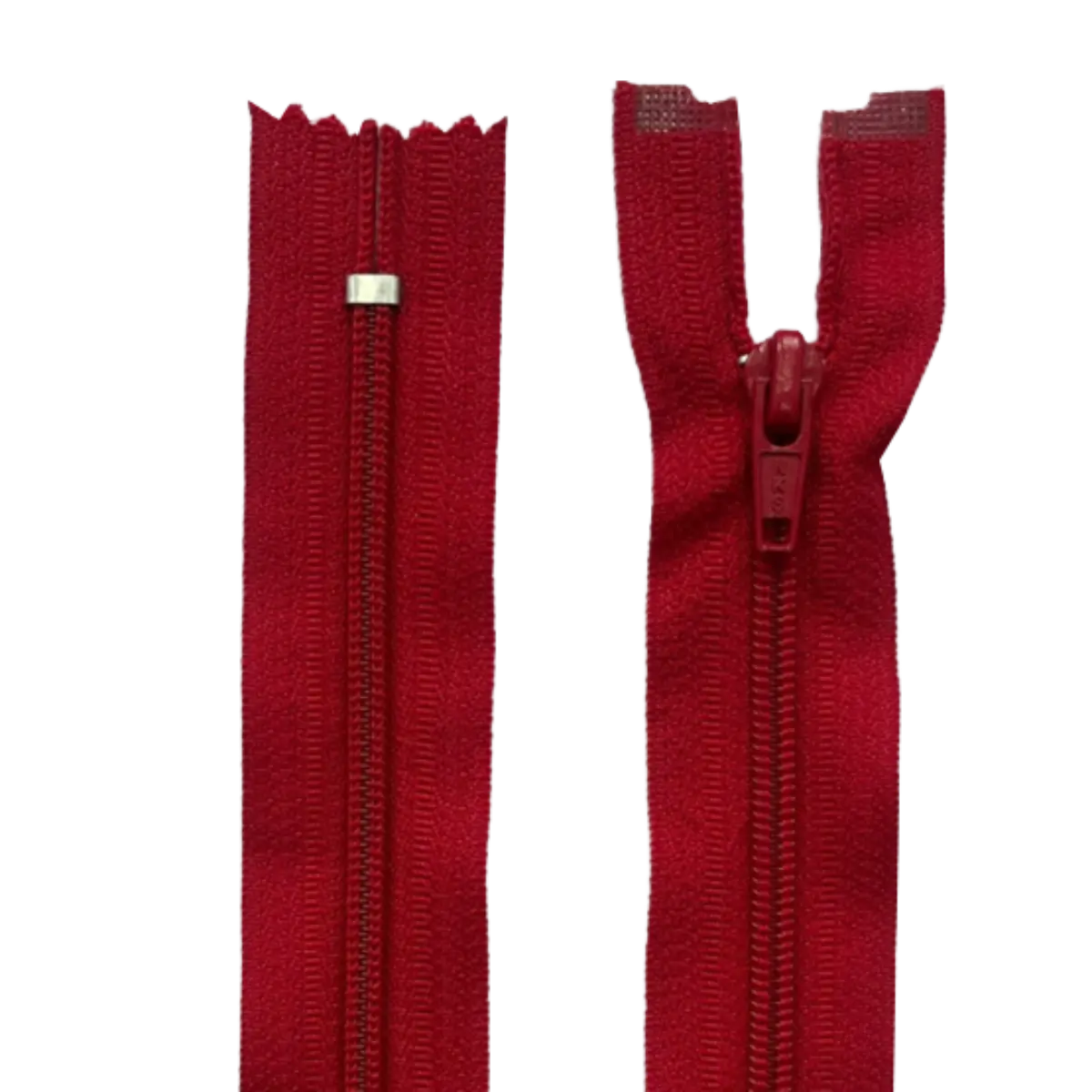 Nylon Dress & Skirt Closed End Zip 13" (33cm) With Self Colour Metal Zipper Pins & Needles