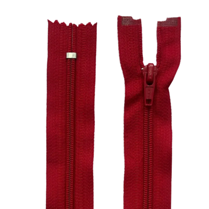 Nylon Dress & Skirt Closed End Zip 13" (33cm) With Self Colour Metal Zipper Pins & Needles