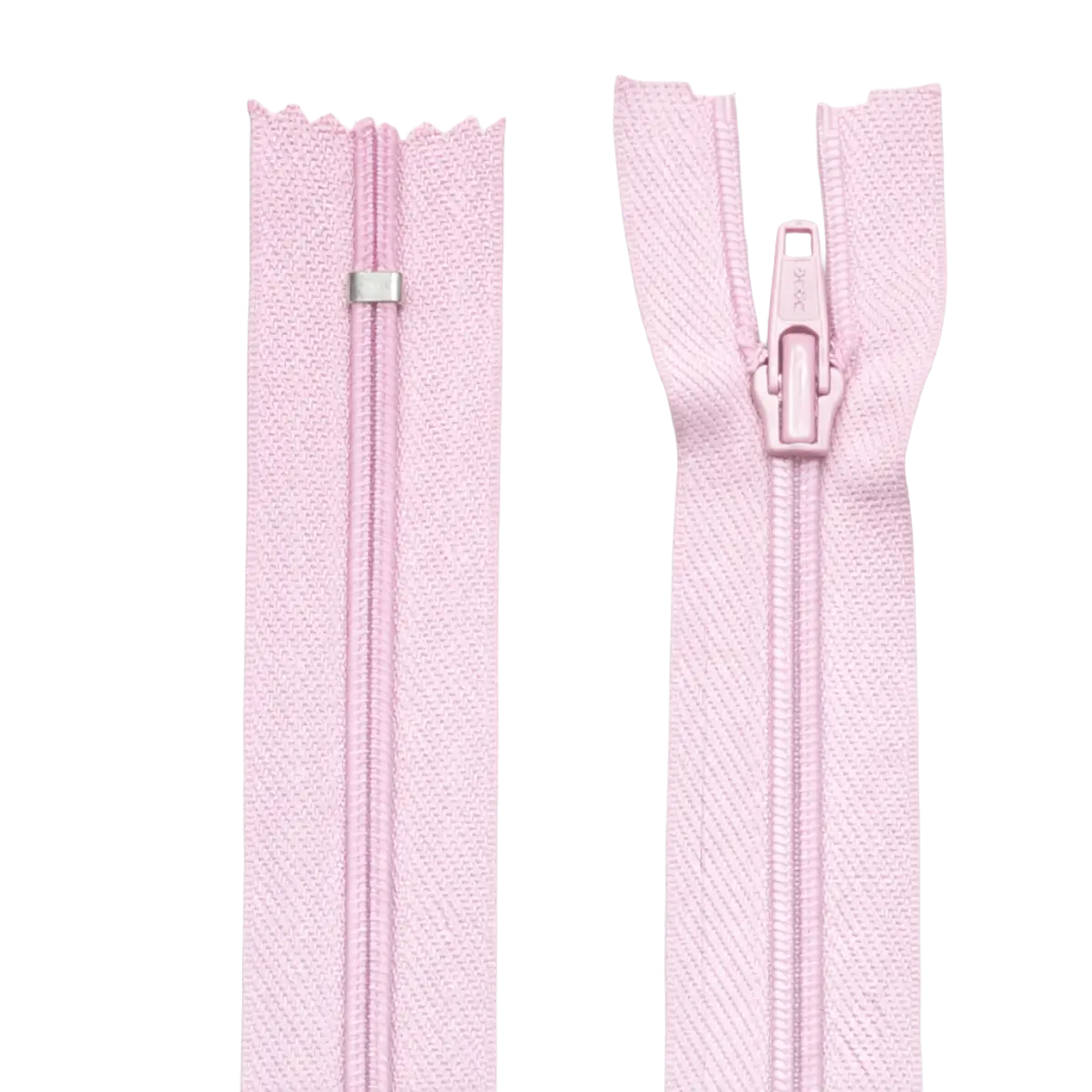 Nylon Dress & Skirt Closed End Zip 13" (33cm) With Self Colour Metal Zipper Pins & Needles