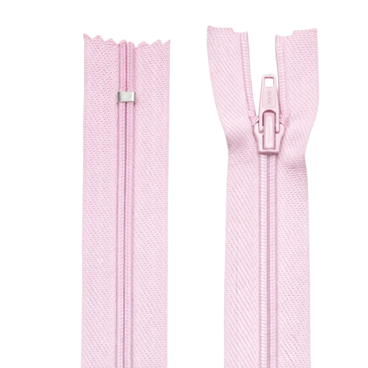 Nylon Dress & Skirt Closed End Zip 13" (33cm) With Self Colour Metal Zipper Pins & Needles