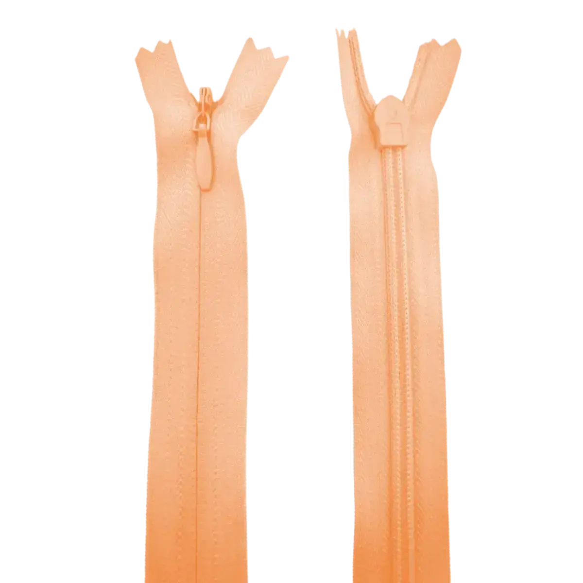 Invisible Nylon Dress - Skirt Closed End Zip 22" (56cm) With Self Colour Metal Slider Pins & Needles