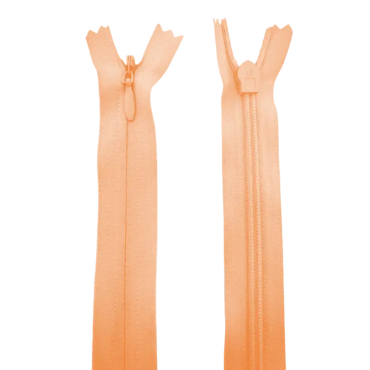 Invisible Nylon Dress - Skirt Closed End Zip 22" (56cm) With Self Colour Metal Slider