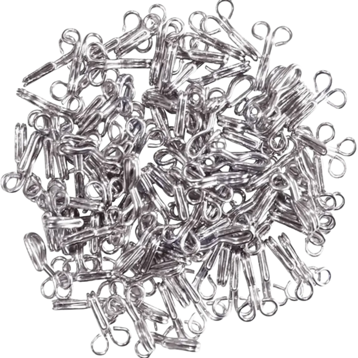 Silver Hooks and Eyes for Sewing & Dressmaking Pins & Needles