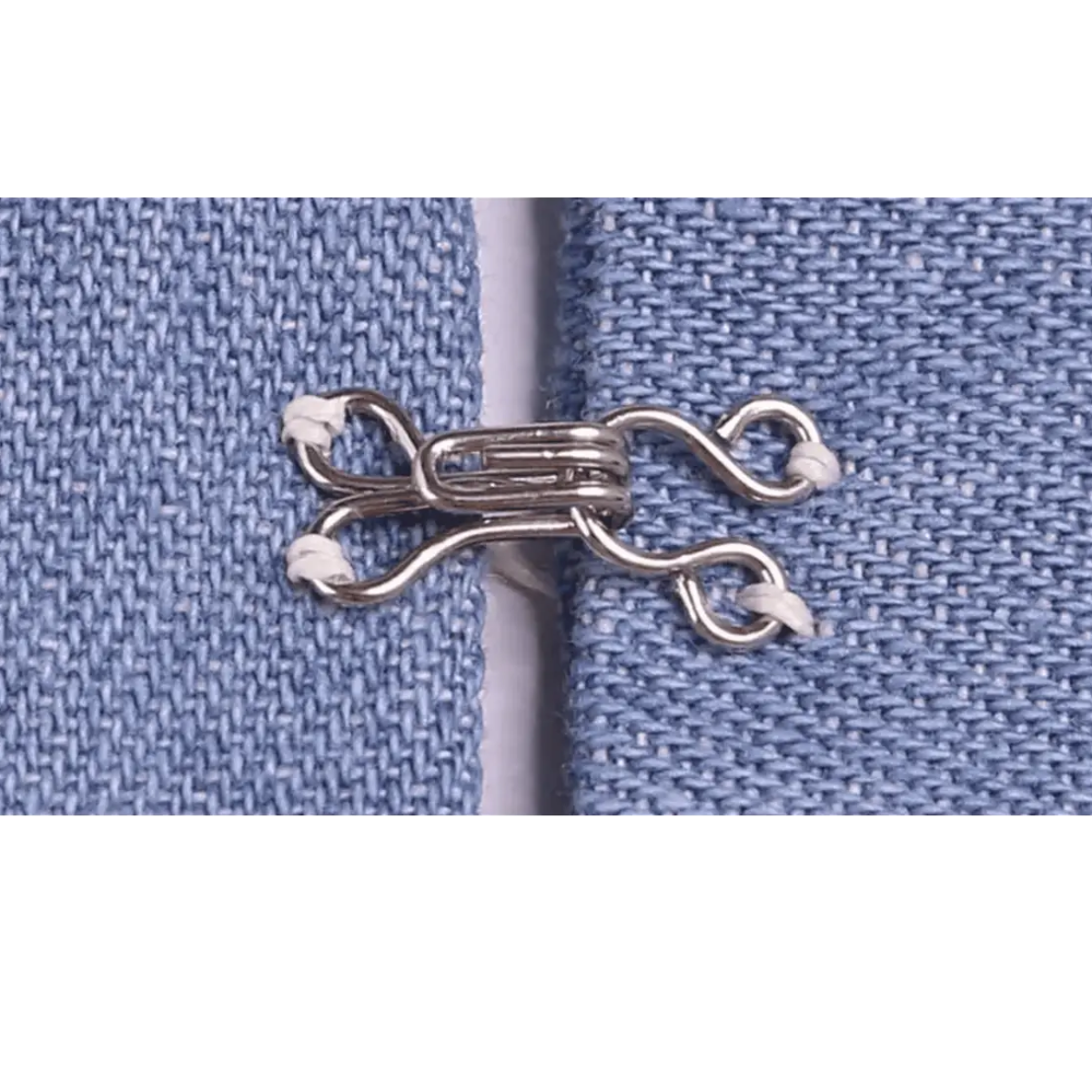 Nickel-Free Silver Hooks And Eyes For Sewing & Dressmaking Pins & Needles