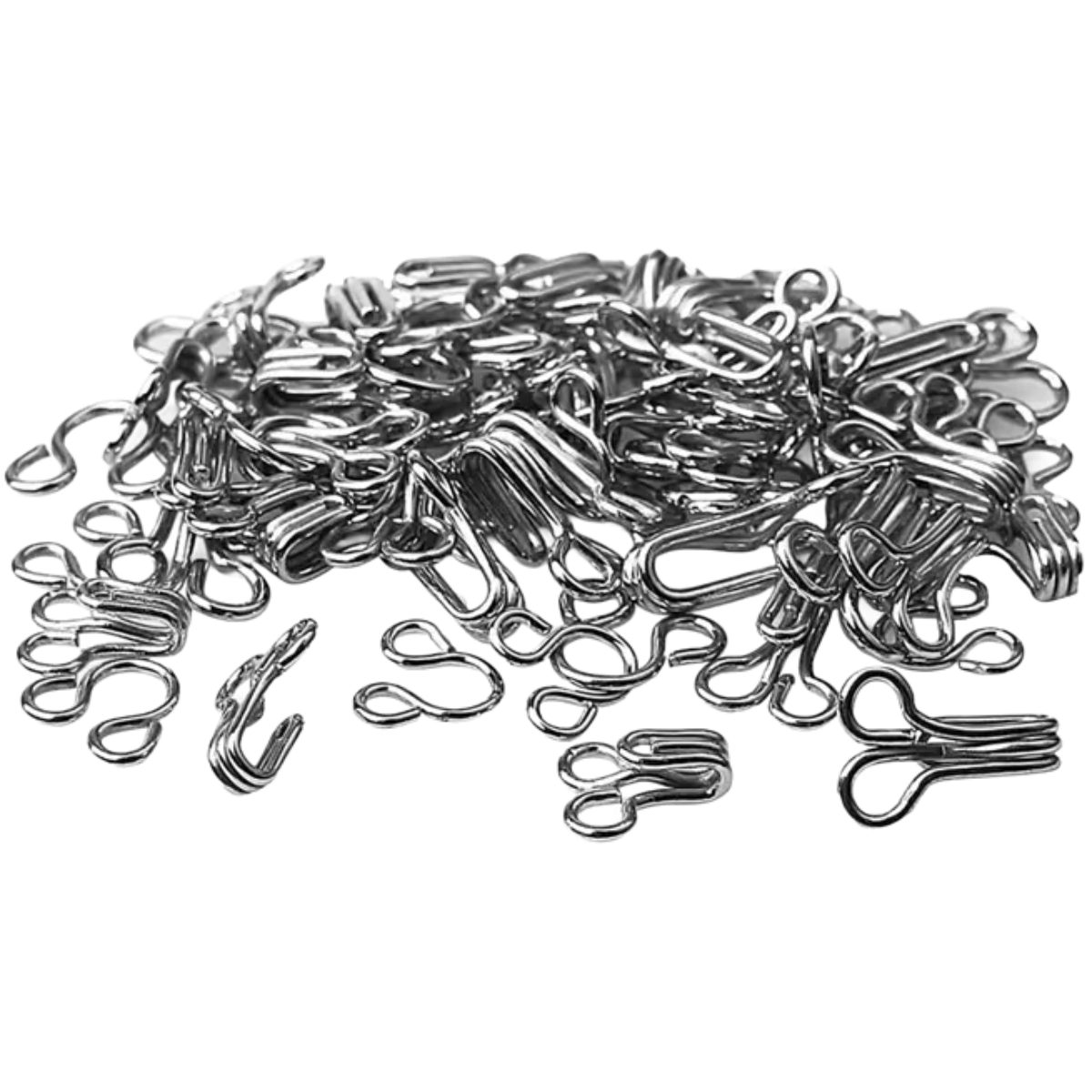 Nickel-Free Silver Hooks And Eyes For Sewing & Dressmaking Pins & Needles