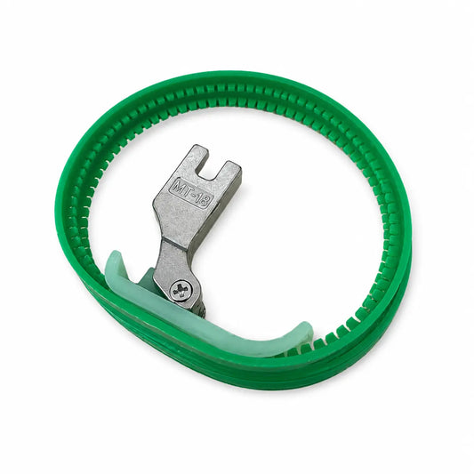 Single Needle Double Ring Teflon Presser Foot - S515, T35, TRF-1, SR-DB-H Pins & Needles