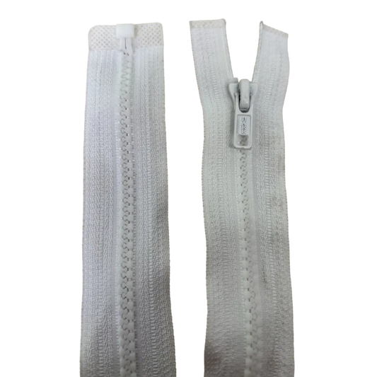 Chunky Open Ended Zip 16" (40cm) With Self Colour Metal Ring Pull