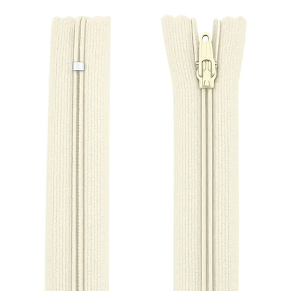 Nylon Dress & Skirt Closed End Zip 12" (30cm) With Self Colour Metal Slider Pins & Needles