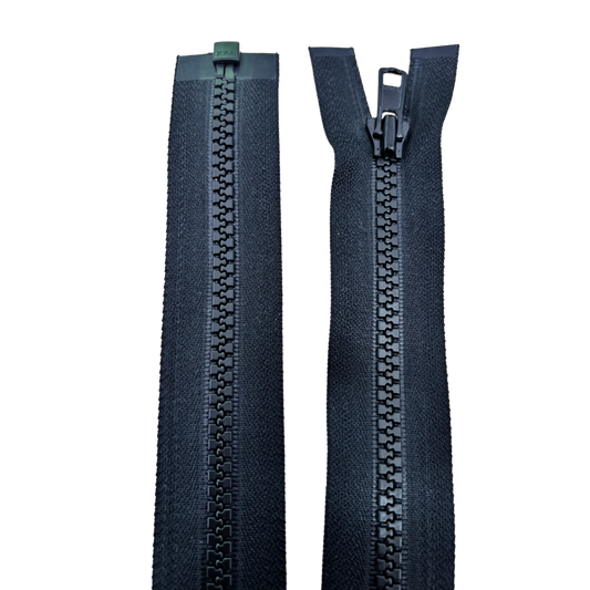 Chunky Open Ended Zip 17" (43cm) With Self Colour Metal Ring Pull