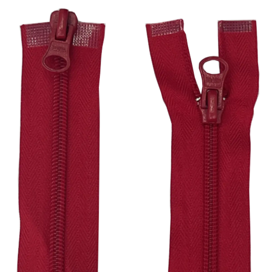 Double Slider 2 Way Nylon/Plastic Zip - With Metal Sliders 17" (43cm)