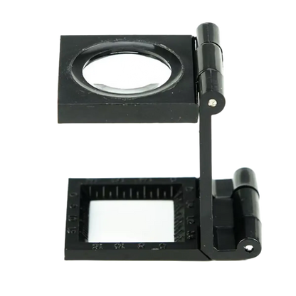 Magnifying Sewing Thread Counter & Linen Tester – Folding ¾″ × ¾″ Pins and Needles