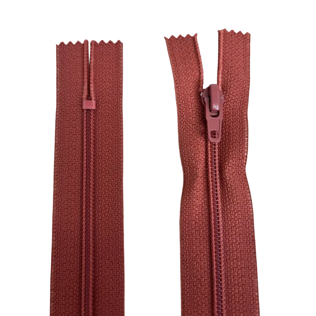 Nylon Dress & Skirt Closed End Zip 18" (46cm) With Self Colour Metal Slider Pins & Needles