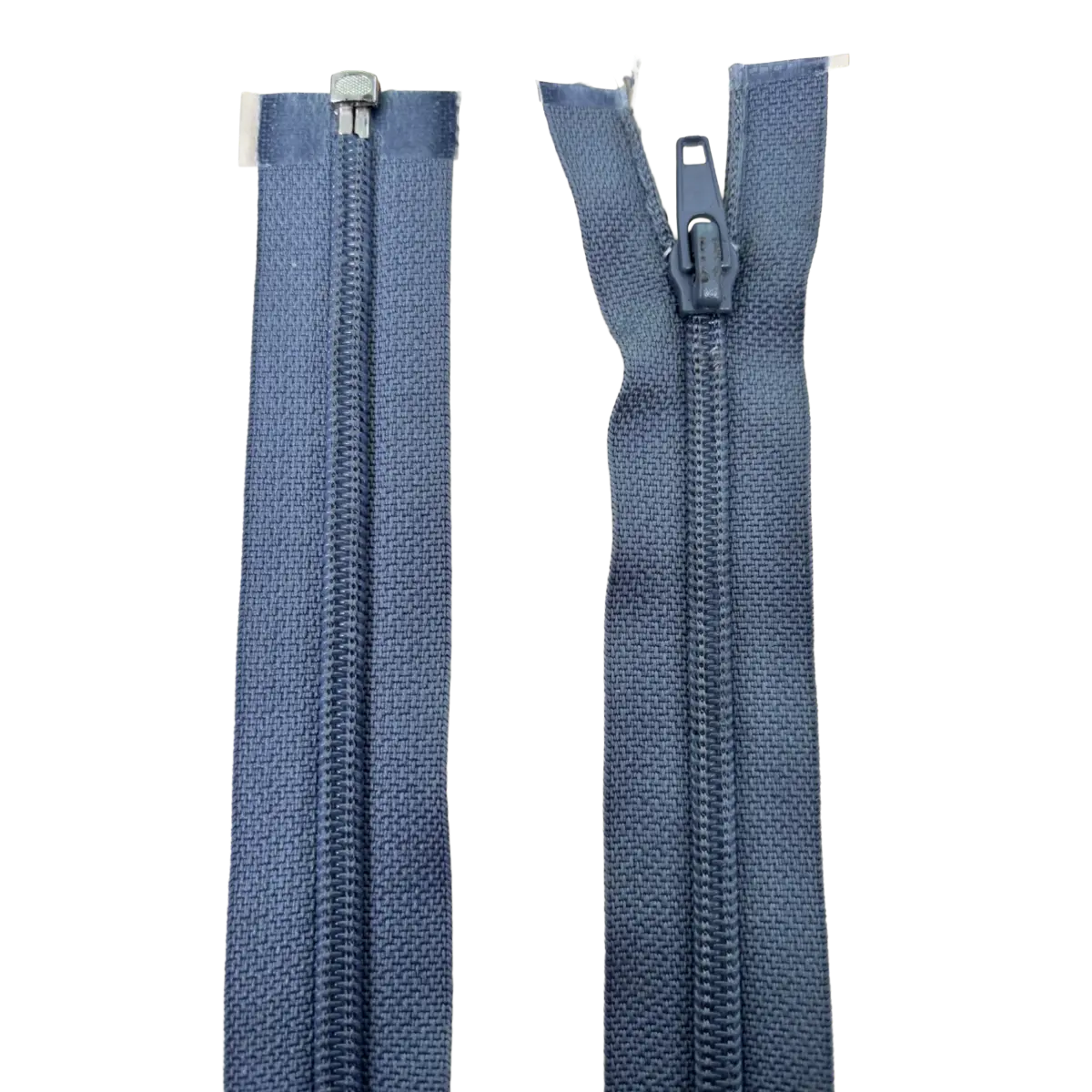Nylon Open Ended Zip 18" (45cm) With Self Colour Metal Slider Pins & Needles