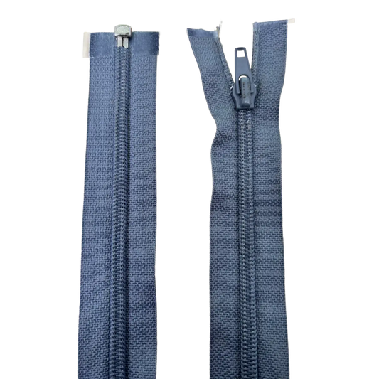 Nylon Open Ended Zip 18" (45cm) With Self Colour Metal Slider