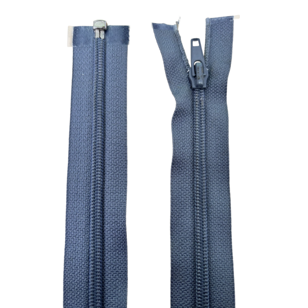 Nylon Open Ended Zip 21" (53cm) With Self Colour Metal Zipper