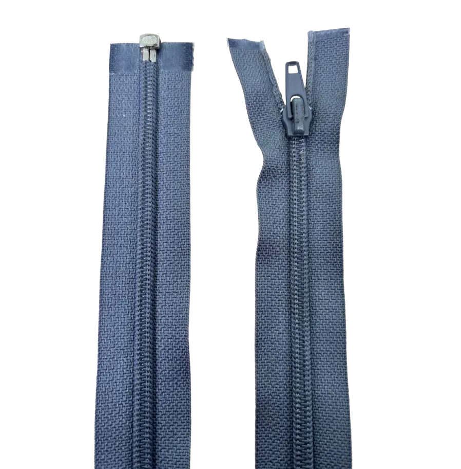 Nylon Open Ended Zip 23" (58cm) With Self Colour Metal Slider Pins & Needles