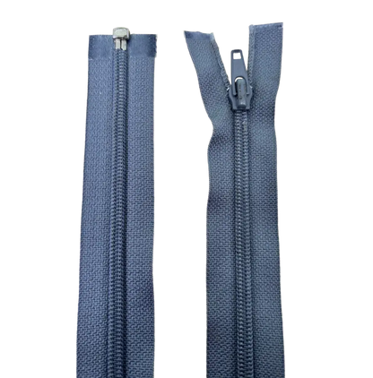 Nylon Open Ended Zip 23" (58cm) With Self Colour Metal Slider Pins & Needles