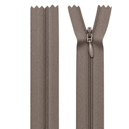 Invisible Nylon Dress - Skirt Closed End Zip 18" (45cm) With Self Colour Metal Slider