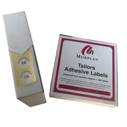 1000 Self-Adhesive Labels - Morplan Examiner Labels - Peelable - Clearance Pins and Needles
