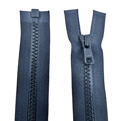 Chunky Open Ended Zip 19" (48cm) With Self Colour Metal Ring Pull