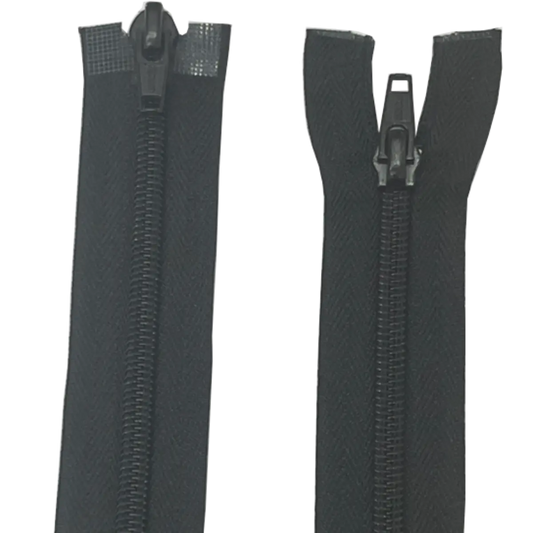 Double Slider 2 Way Nylon/Plastic Zip - With Metal Sliders 19" (48cm)